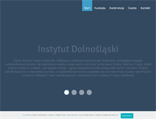 Tablet Screenshot of instytutdolnoslaski.org